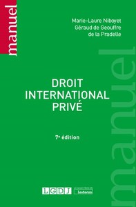 DROIT INTERNATIONAL PRIVE