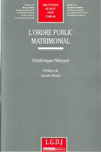 l'ordre public matrimonial