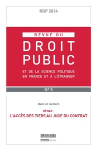 REVUE DU DROIT PUBLIC N 5 2014