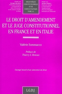 le droit d'amendement et le juge constitutionnel en france et en italie