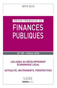 REVUE FRANÇAISE DE FINANCES PUBLIQUES N 109 - 2010