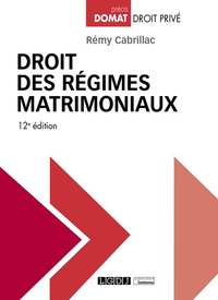 DROIT DES REGIMES MATRIMONIAUX