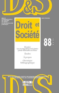 REVUE DROIT ET SOCIETE N 88 - 2014