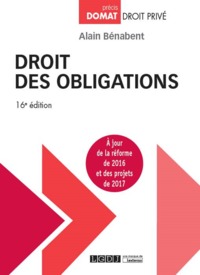 DROIT DES OBLIGATIONS 16EME EDITION