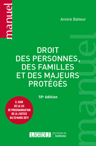 Droit des personnes, des familles et des majeurs protégés