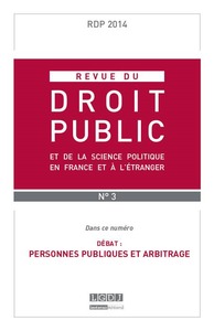 REVUE DU DROIT PUBLIC N 3 2014
