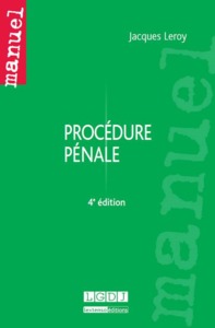 PROCÉDURE PÉNALE - 4ÈME ÉDITION