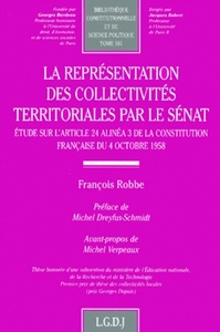 la représentation des collectivités territoriales par le sénat