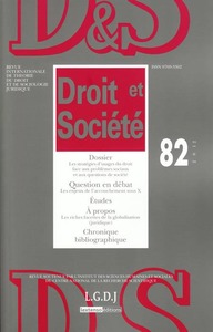 REVUE DROIT ET SOCIETE N 82 - 2012