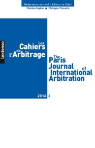 LES CAHIERS DE L ARBITRAGE N 2 - 2016