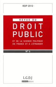 REVUE DU DROIT PUBLICN N 6 2012