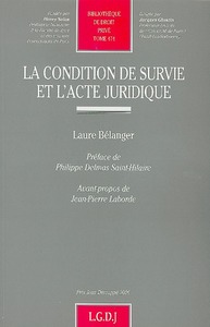 la condition de survie et l'acte juridique