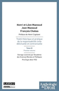 TRAITE THEORIQUE ET PRATIQUE DE LA RESPONSABILITE CIVILE DELICTUELLE ET CONTRACT - VOL03 - OUVRAGE C