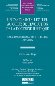 UN CERCLE INTELLECTUEL AU COEUR DE L'EVOLUTION DE LA DOCTRINE JURIDIQUE. L'ACADE - VOL27 - PRIX SYDN