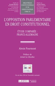 L'opposition parlementaire en droit constitutionnel