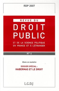 REVUE DU DROIT PUBLIC N 6 2007