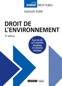 DROIT DE L'ENVIRONNEMENT - 9ÈME ÉDITION