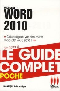 GUIDE COMPLET POCHE WORD 2010