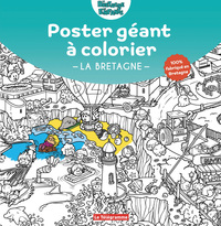 POSTER GEANT A COLORIER  LA BRETAGNE