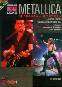METALLICA: 1988-1996 LEGENDARY GUITAR LICKS GUITARE+CD