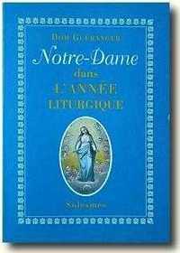 NOTRE-DAME DANS L'ANNEE LITURGIQUE