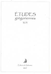 Études grégoriennes 2017