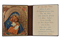 LA VIERGE A LA COURONNE FLEURIE - DIPTYQUE 13X19 CM - 1186.F9