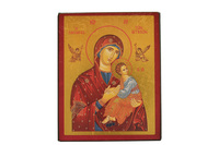 NOTRE DAME DU PERPETUEL SECOURS - ICONE DOREE A LA FEUILLE 12X9,6 CM - 872.63