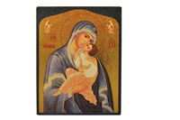 MARIE QUI AIME L'HUMANITE - MINI ICONE AUTOCOLLANTE 7X5 CM - 143.11