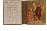 ANGE GARDIEN AVEC L'ENFANT - DIPTYQUE 8X15 CM - 171.F3
