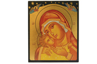 MARIE ETOILE DU MATIN - ICONE DOREE A LA FEUILLE 12X9,6 CM - 170.63