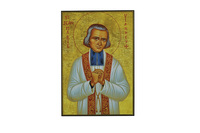 SAINT CURE D'ARS - MINI ICONE AUTOCOLLANTE 9,5X6,5 CM - 492.13