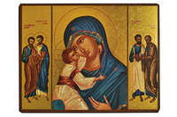 NOTRE DAME DE LA BONNE NOUVELLE - ICONE DOREE A LA FEUILLE 18,1X14,9 CM - 107.67