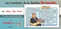 LIVRET COLLECTION : LES AVENTURES DE LA FAMILLE BERGEOME N 4. VIE DE FOI - 10 CARTES POSTALES DIFFER