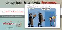 LIVRET COLLECTION : LES AVENTURES DE LA FAMILLE BERGEOME N 2. EN FAMILLE - 10 CARTES POSTALES DIFFER