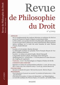 Revue de Philosophie du Droit 4/2025