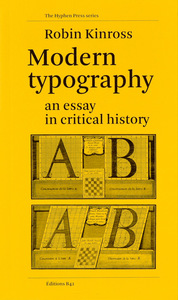 MODERN TYPOGRAPHY - AN ESSAY IN CRITICAL HISTORY