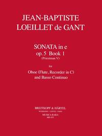 SONATE 1 E OP.5 HAUTBOIS