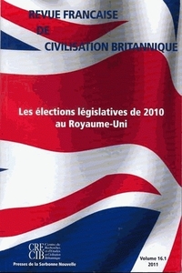 Revue française de civilisation britannique vol XVI(1)/2011   