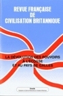 REVUE FRANCAISE DE CIVILISATION BRITANNIQUE, VOL. XIV(1)/AUTOMNE 2006