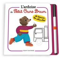 L'ardoise de Petit Ours Brun - Je dessine les véhicules