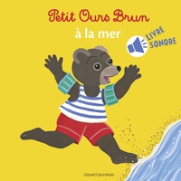 MINI SONORE PETIT OURS BRUN A LA MER