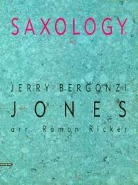 SAXOLOGY - JONES - 5 SAXOPHONES (AATBAR) AND PIANO, GUITAR (AD LIB), DOUBLE BASS, PERCUSSION. PARTIT