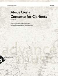 CONCERTO FOR CLARINETS - FIRST MOVEMENT FANTASIA. CLARINET SOLO AND CLARINET CHOIR. PARTITION ET PAR