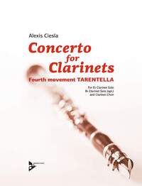 CONCERTO FOR CLARINETS - FOURTH MOVEMENT TARENTELLA. EB-CLARINET (BB-CLARINET OPT.) AND CLARINET CHO