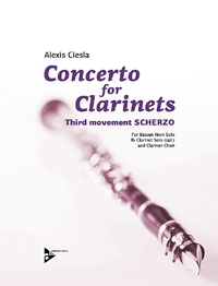 CONCERTO FOR CLARINETS - THIRD MOVEMENT SCHERZO. BASSET HORN AND CLARINET CHOIR. PARTITION ET PARTIE