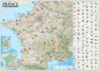 CARTE FRANCE - ATTRACTIONS TOURISTIQUES (AVEC BARRE)