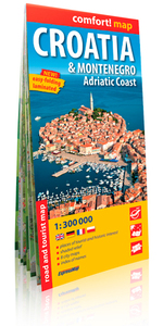 CROATIA/MONTENEGRO/ADRIATIC COAST 1/300.000 (COMFORT !MAP, LAMINEE)