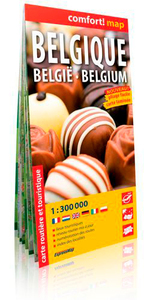 BELGIQUE  1/300.000 (COMFORT !MAP LAMINEE)