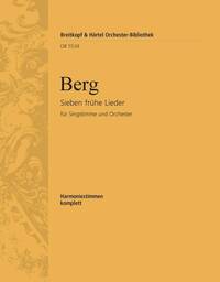 7 FRUHE LIEDER -ENSEMBLE DE PARTITIONS
